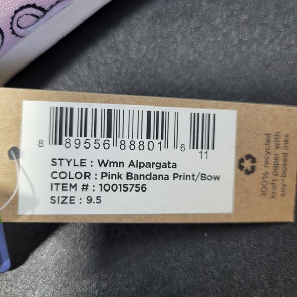 TOMS Women's Alpargata Bow Tie Slip On Flats Casual, Size: 9.5, Color: Pink - Picture 4 of 8